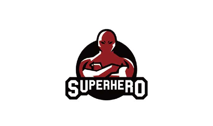 superhero标志logo设计-VIS视觉形象系统设计